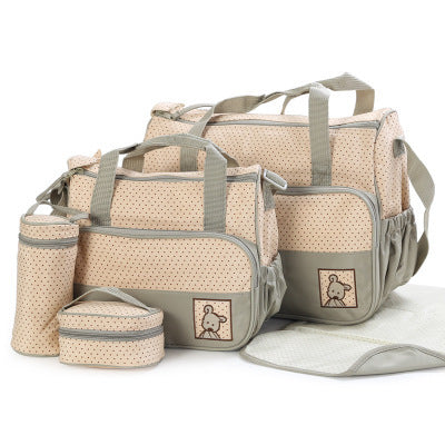 Sac à langer complet maman & bébé – Porte-biberon, sac poussette et trousse à couches multifonction