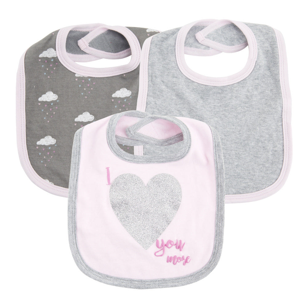 Béb’amour – Pack de 3 bavoirs câlins