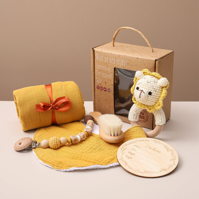 Bopoobo – Coffret Bébé 3-en-1 : Jouets de Bain, Couverture d’Emmaillotage.